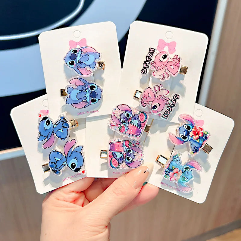 Barrette pour filles Lilo & Stitch 🎀 – Accessoire cheveux mignon aux couleurs bonbon 🍬, style cartoon pour enfants 👧. Parfait comme bijou de cheveux.