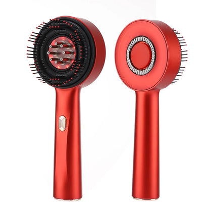 Brosse Électrique de Repousse Capillaire avec Lumière Infrarouge – Appareil de Massage du Cuir Chevelu par Acupression, Anti-Chute de Cheveux et Peigne Massant Stimulateur