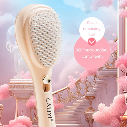 brosse magique télescopique CALIYI – Brosse à cheveux portable anti-statique, ne colle pas aux cheveux, idéale pour un coiffage volumineux ✨💆‍♀️