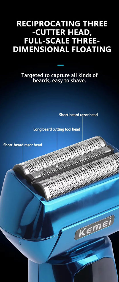 Tondeuse Kemei Professionnelle – Tondeuse rechargeable pour cheveux et barbe 0 mm, sans fil, modèle KM-8559