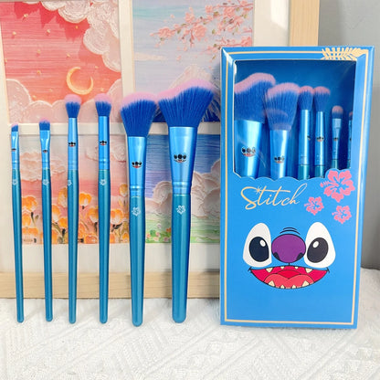 🌈✨ Set de pinceaux maquillage Stitch cartoon, outils de beauté créatifs parfaits pour les filles 🎀 — idéal pour anniversaires 🎉 et cadeaux de fêtes 🎁