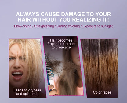 PURC Heat Protection Spray Smoothing Anti Frizz Dry Hair Scalp Treatment Hair Care Products for Women