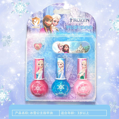 🎀 Coffret de Vernis à Ongles Enfants Disney Frozen ❄️ Set de jeu magique avec vernis à ongles inspiré de La Reine des Neiges, Blanche-Neige et Sofia ! 👑 Parfait comme cadeau d’anniversaire pour les petites princesses. 💅✨