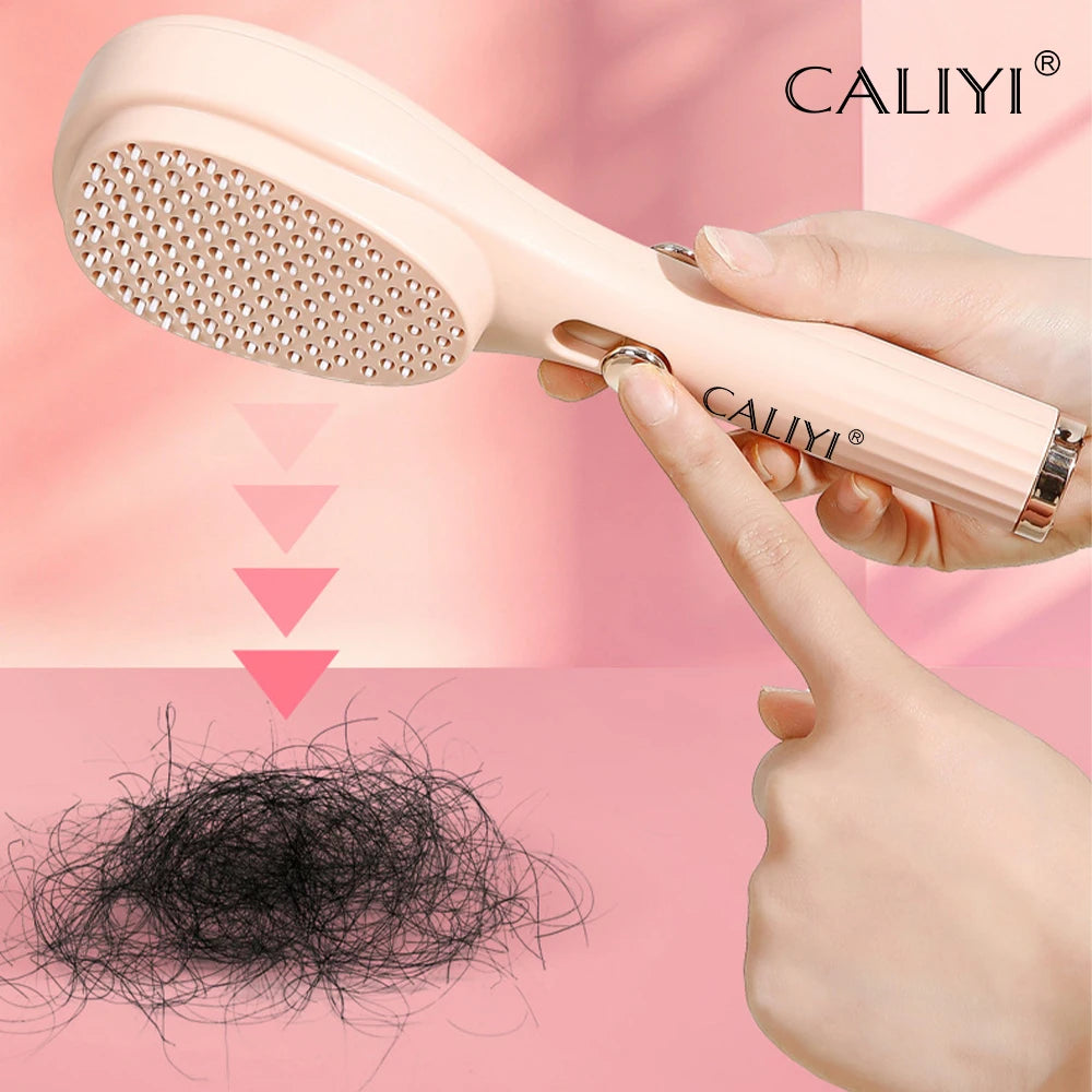 brosse magique télescopique CALIYI – Brosse à cheveux portable anti-statique, ne colle pas aux cheveux, idéale pour un coiffage volumineux ✨💆‍♀️
