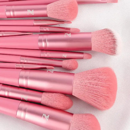 56-Piece Make up Brush Set (chocolate)- Full Face Cosmetics Kit , Eyeshadow Blending Brushes & Beauty Sponge  make up brushes