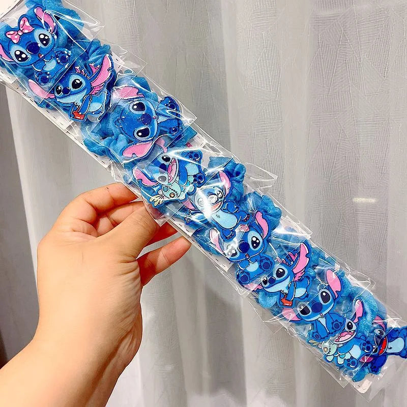 1/5/10 pcs Bandeaux cheveux Disney Lilo & Stitch 🎀 – Élastiques et pinces à cheveux kawaii en forme de Stitch 🩵 Accessoires mignons pour filles, parfaits comme cadeau ou jouet !