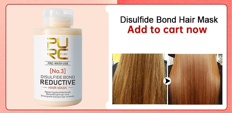 Traitement Lissant à la Kératine PURC 1000ml – Soin Professionnel Brésilien pour Cheveux Bouclés et F